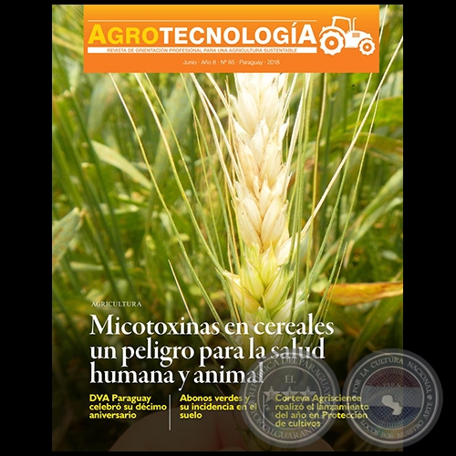 AGROTECNOLOGA  REVISTA DIGITAL - JUNIO - AO 8 - NMERO 85 - AO 2018 - PARAGUAY
